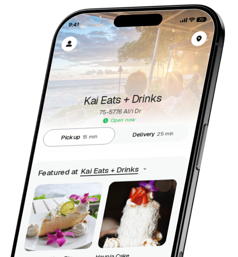 Kai Eats + Drinks app preview